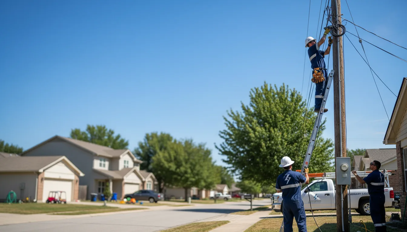 Residential electrician providing installation services in North Windham, CT